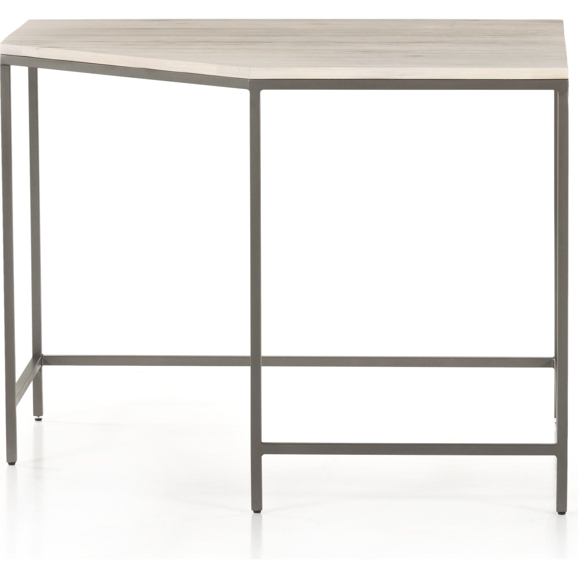 Trey Modular Corner Desk by Four Hands. Made from iron, solid poplar in a modern style.