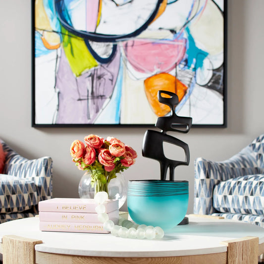 Rossastri Sculpture by Cyan Design in matte black. Made from aluminum in a eclectic & global style.