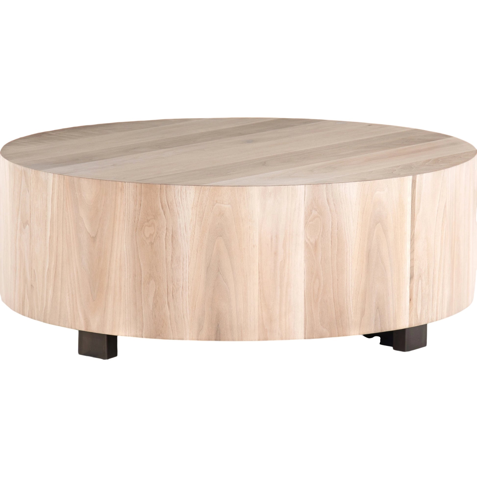 Hudson Round Coffee Table by Four Hands. Made from unique in a cottage & farmhouse style.