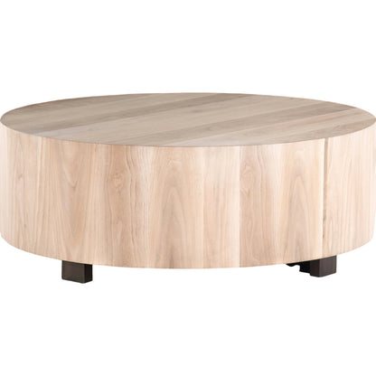 Hudson Round Coffee Table by Four Hands. Made from unique in a cottage & farmhouse style.