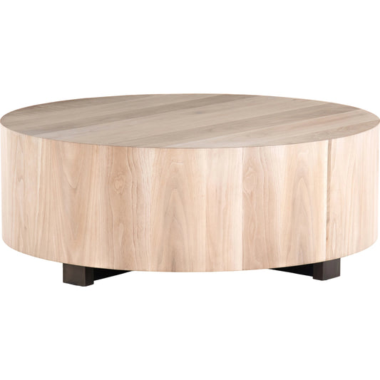 Hudson Round Coffee Table by Four Hands. Made from unique in a cottage & farmhouse style.