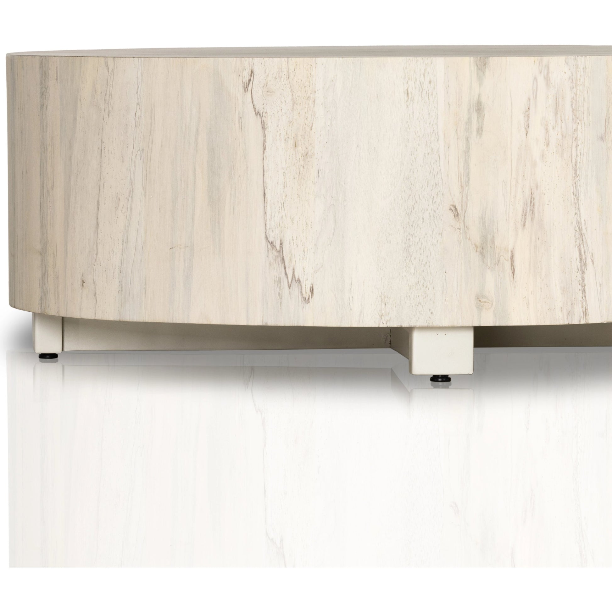Hudson Round Coffee Table by Four Hands. Made from unique in a cottage & farmhouse style.