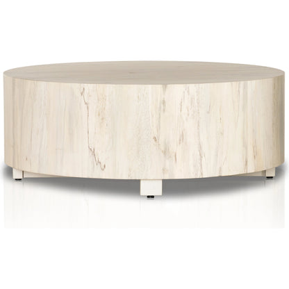 Hudson Round Coffee Table by Four Hands. Made from unique in a cottage & farmhouse style.
