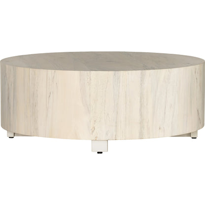 Hudson Round Coffee Table by Four Hands. Made from unique in a cottage & farmhouse style.