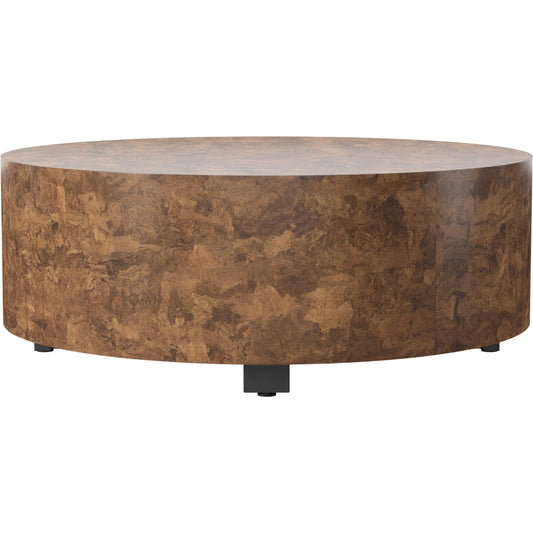 Hudson Round Coffee Table by Four Hands. Made from unique in a cottage & farmhouse style.