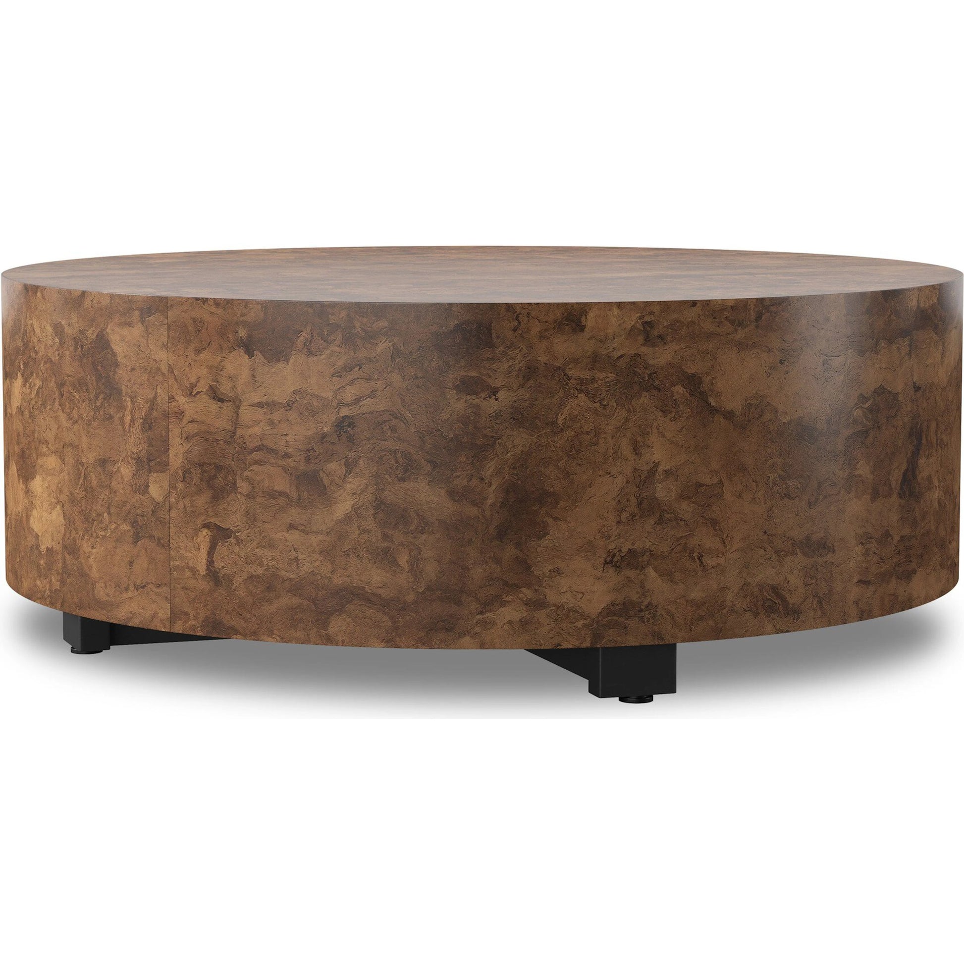 Hudson Round Coffee Table by Four Hands. Made from unique in a cottage & farmhouse style.