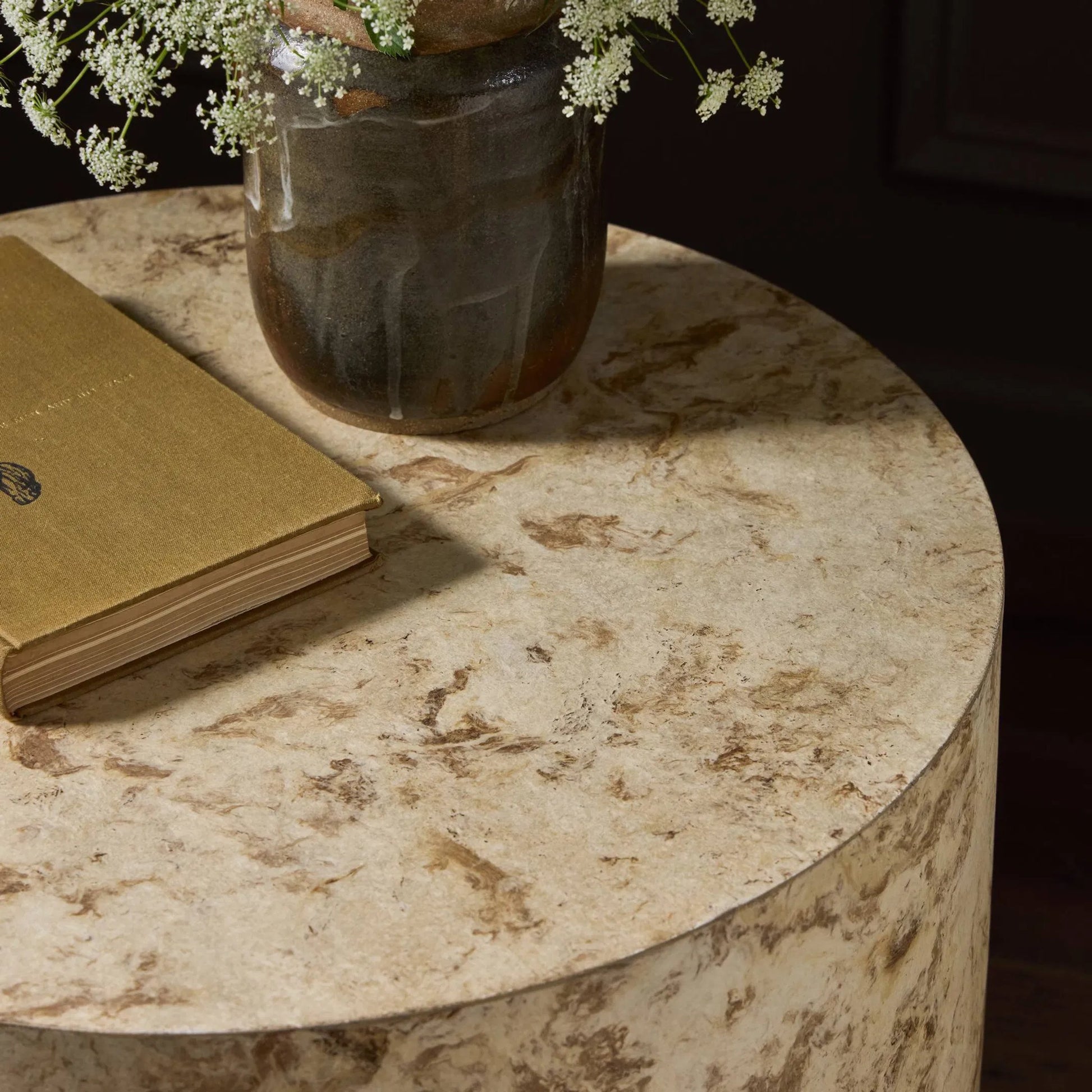 Hudson Round End Table by Four Hands. Made from unique in a modern style.
