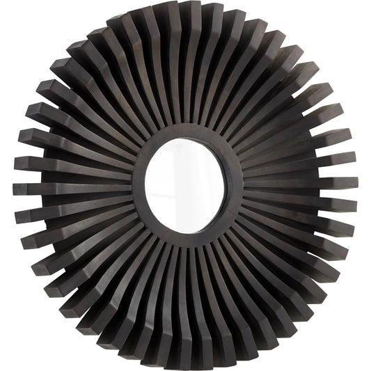 Zon Mirror by Cyan Design in gray. Made from wood, mirrored glass in a eclectic & global style.