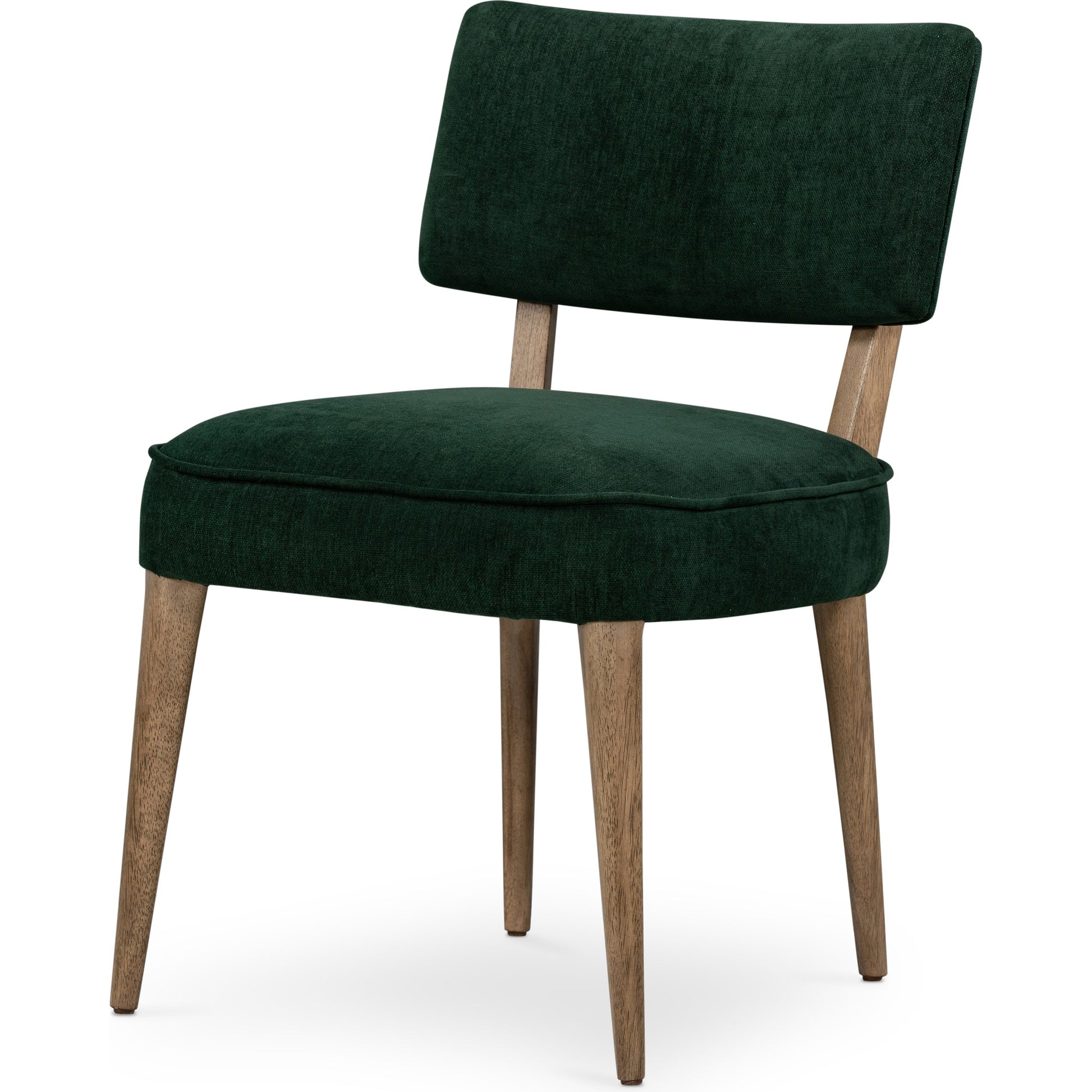 Orville Dining Chair by Four Hands in cambric ivory. Made from 90% polyester, 10% flax, linen, solid parawood, iron in a modern style.