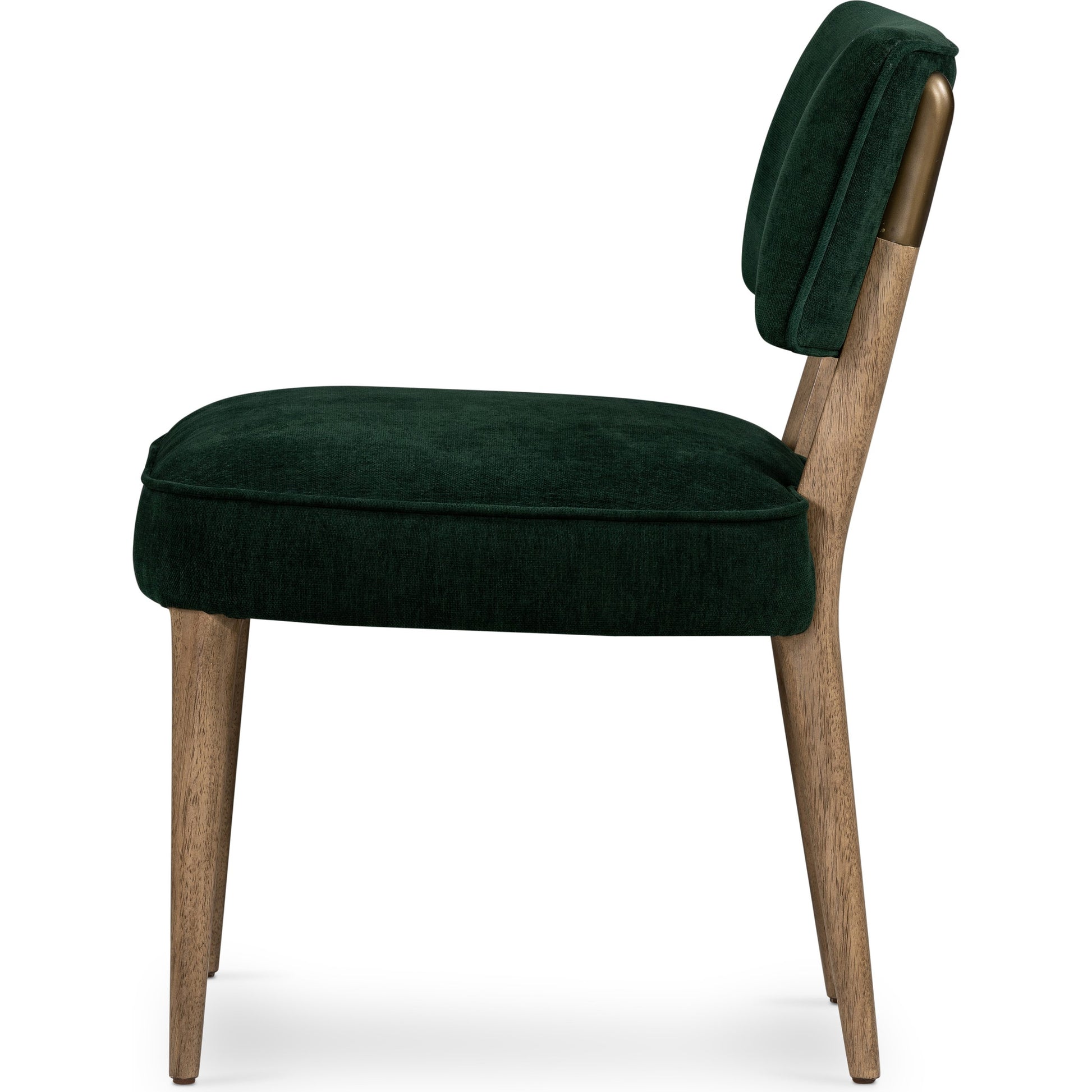 Orville Dining Chair by Four Hands in cambric ivory. Made from 90% polyester, 10% flax, linen, solid parawood, iron in a modern style.