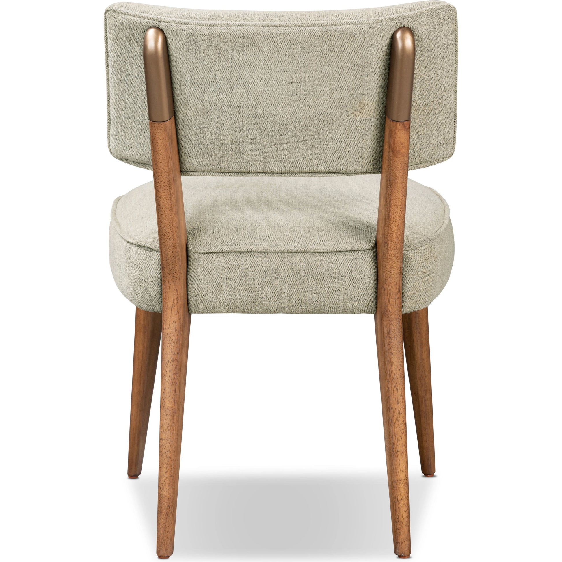Orville Dining Chair by Four Hands in cambric ivory. Made from 90% polyester, 10% flax, linen, solid parawood, iron in a modern style.