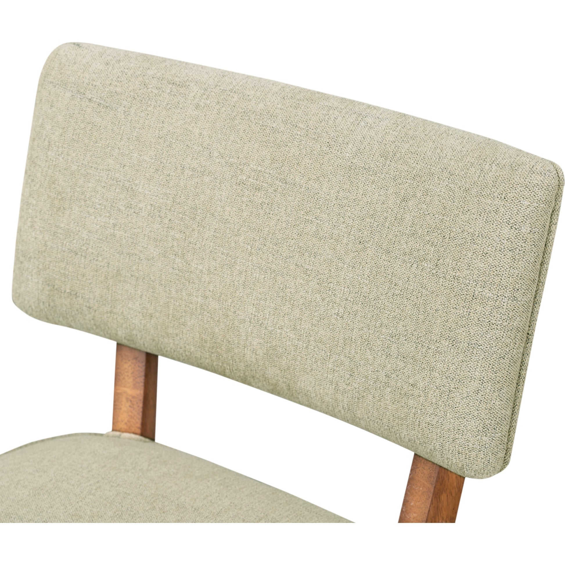 Orville Dining Chair by Four Hands in cambric ivory. Made from 90% polyester, 10% flax, linen, solid parawood, iron in a modern style.