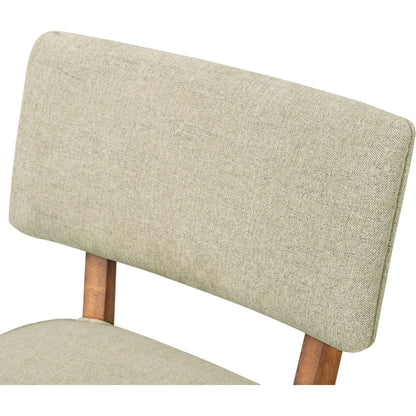 Orville Dining Chair by Four Hands in cambric ivory. Made from 90% polyester, 10% flax, linen, solid parawood, iron in a modern style.
