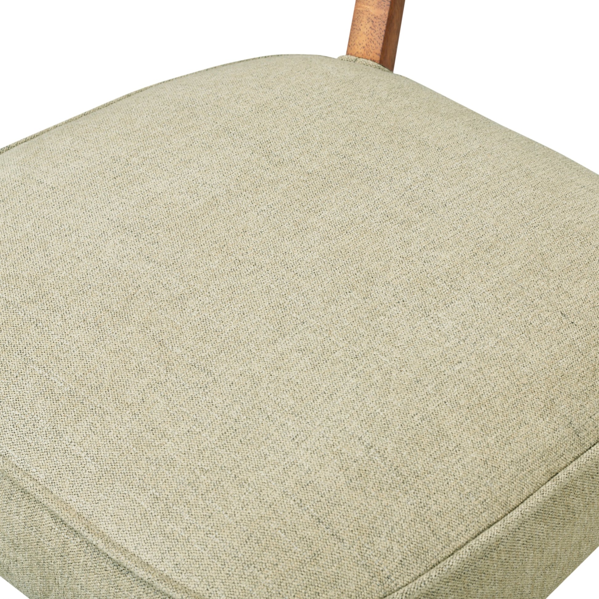 Orville Dining Chair by Four Hands in cambric ivory. Made from 90% polyester, 10% flax, linen, solid parawood, iron in a modern style.