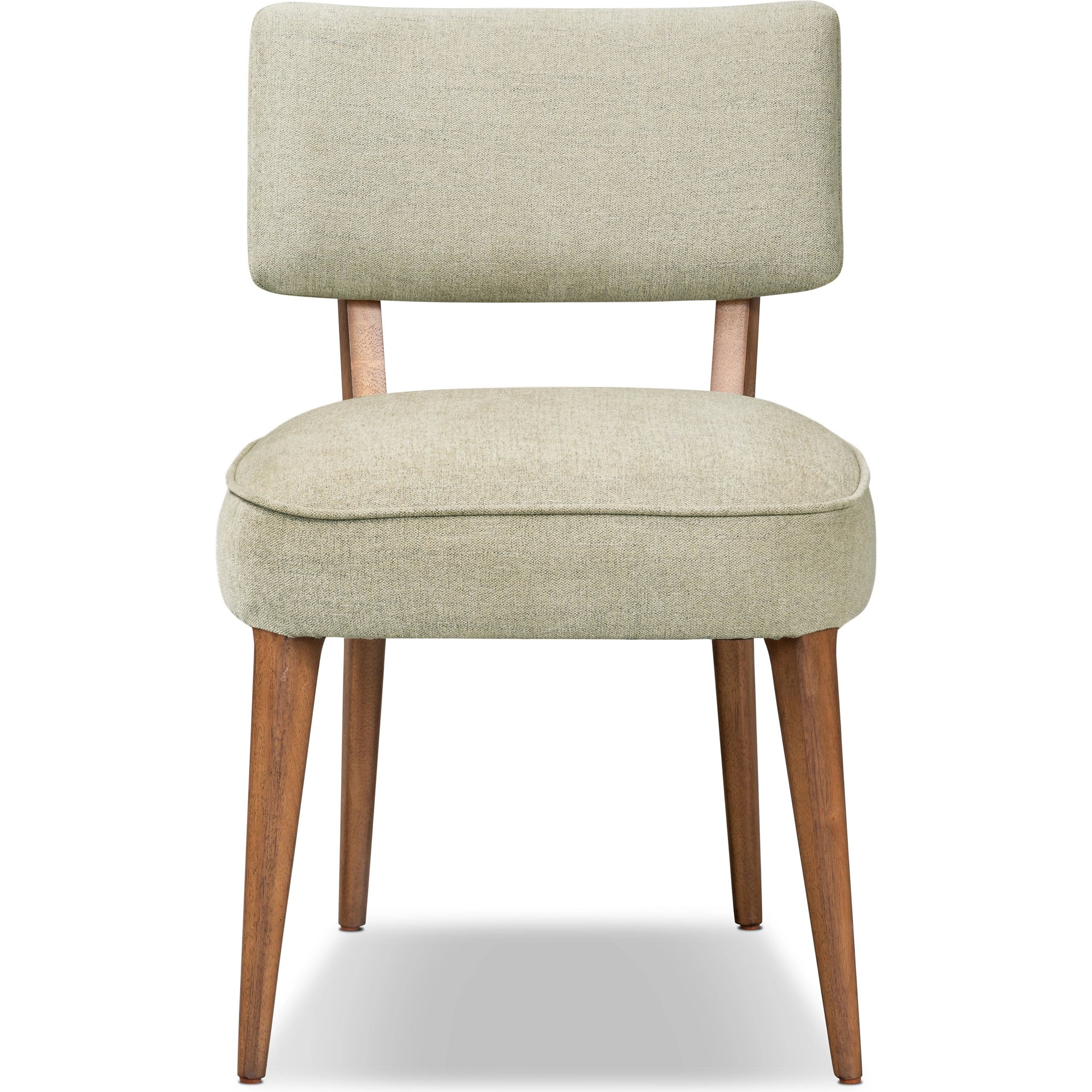 Orville Dining Chair by Four Hands in cambric ivory. Made from 90% polyester, 10% flax, linen, solid parawood, iron in a modern style.