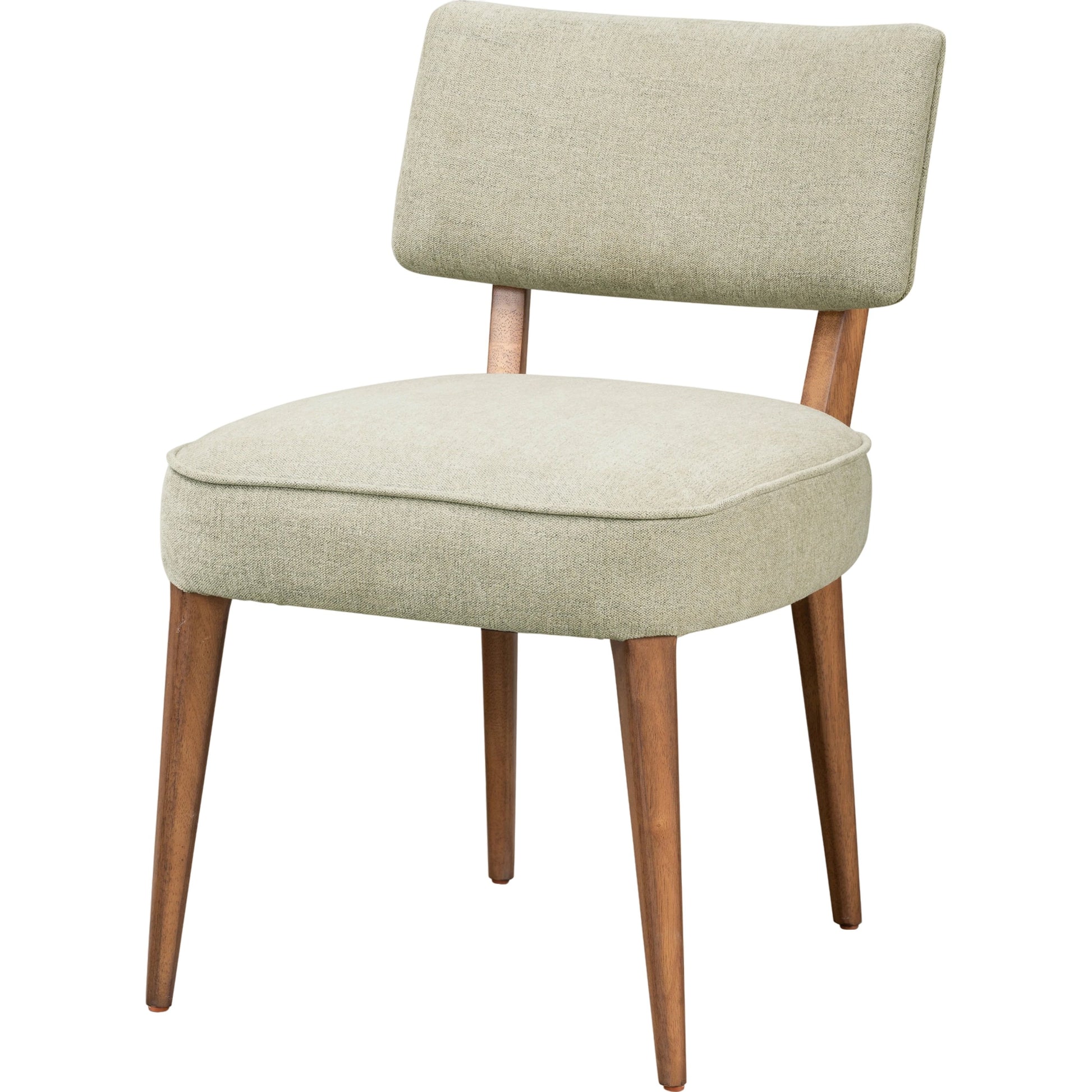 Orville Dining Chair by Four Hands in cambric ivory. Made from 90% polyester, 10% flax, linen, solid parawood, iron in a modern style.