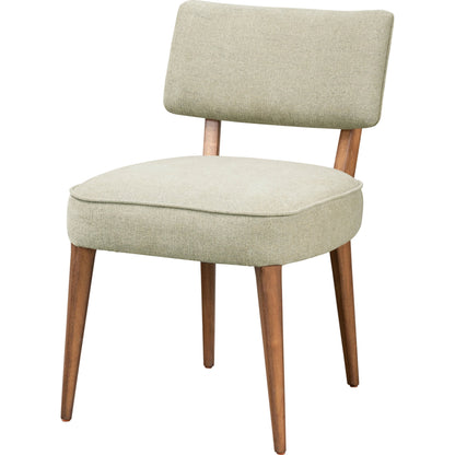 Orville Dining Chair by Four Hands in cambric ivory. Made from 90% polyester, 10% flax, linen, solid parawood, iron in a modern style.