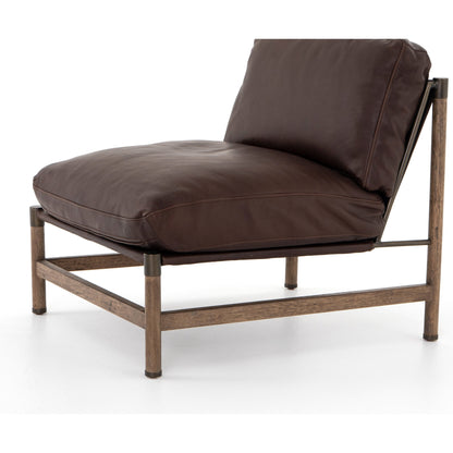 Memphis Chair by Four Hands in gable taupe and distressed natural. Made from 82% polyester, 16% acrylic, 2% wool, solid parawood in a modern style.