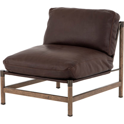 Memphis Chair by Four Hands in gable taupe and distressed natural. Made from 82% polyester, 16% acrylic, 2% wool, solid parawood in a modern style.