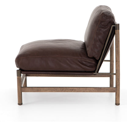 Memphis Chair by Four Hands in gable taupe and distressed natural. Made from 82% polyester, 16% acrylic, 2% wool, solid parawood in a modern style.