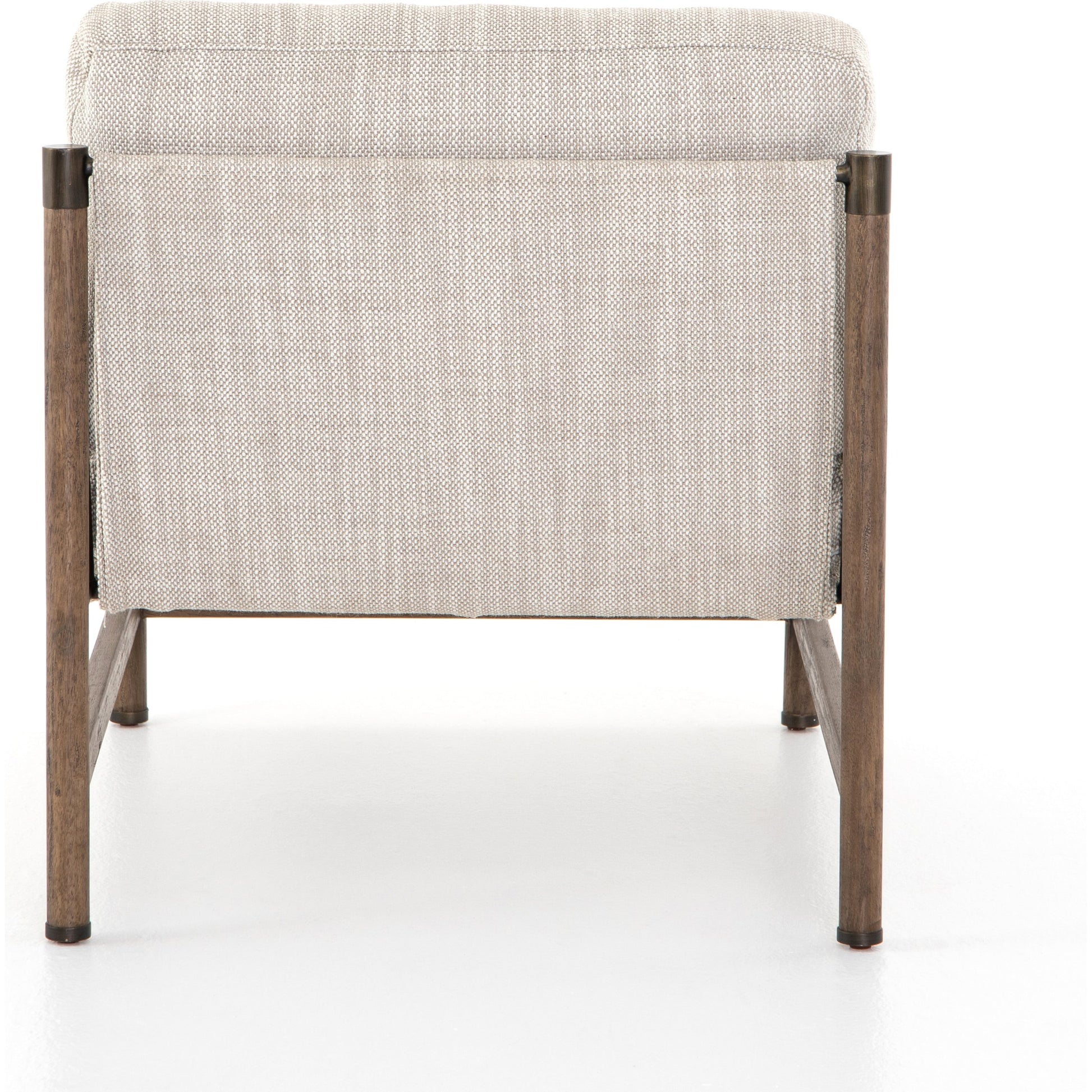 Memphis Chair by Four Hands in gable taupe and distressed natural. Made from 82% polyester, 16% acrylic, 2% wool, solid parawood in a modern style.