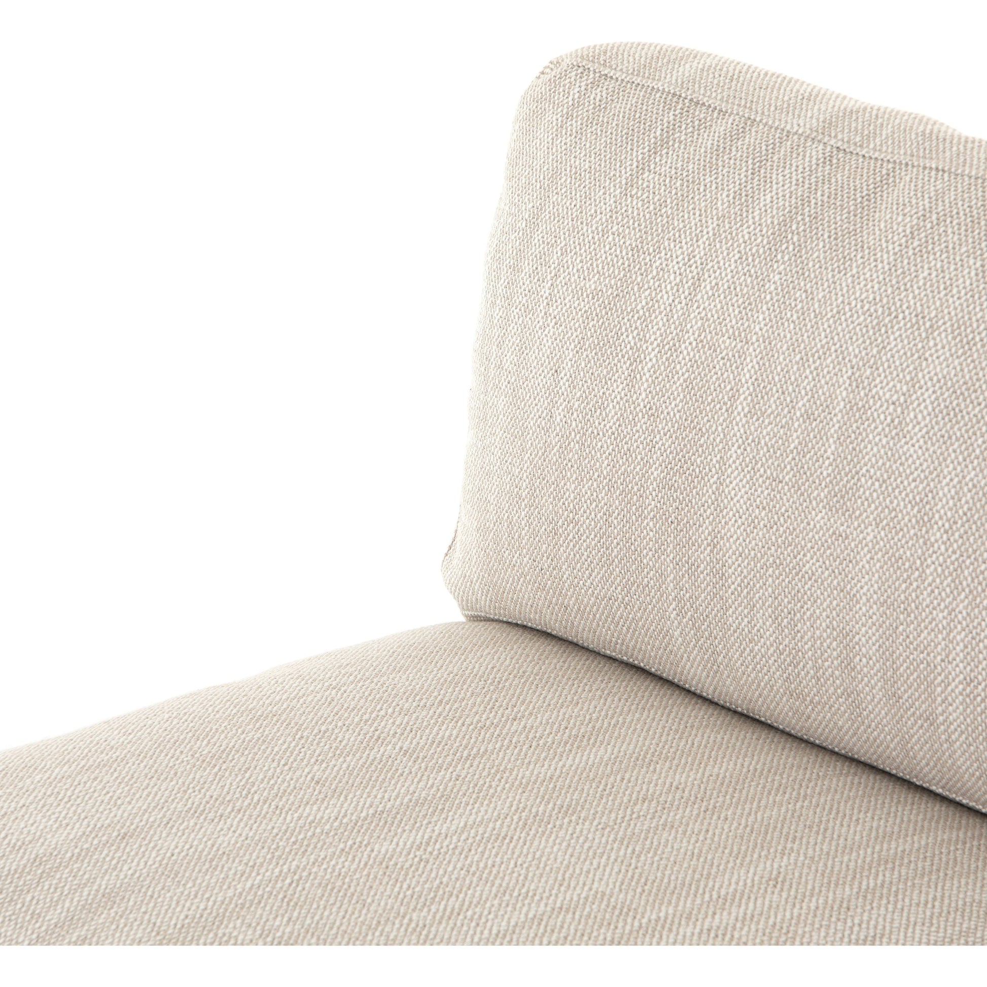Memphis Chair by Four Hands in gable taupe and distressed natural. Made from 82% polyester, 16% acrylic, 2% wool, solid parawood in a modern style.