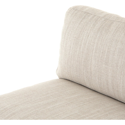 Memphis Chair by Four Hands in gable taupe and distressed natural. Made from 82% polyester, 16% acrylic, 2% wool, solid parawood in a modern style.