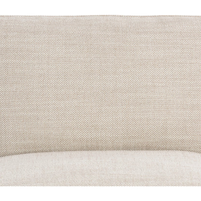 Memphis Chair by Four Hands in gable taupe and distressed natural. Made from 82% polyester, 16% acrylic, 2% wool, solid parawood in a modern style.
