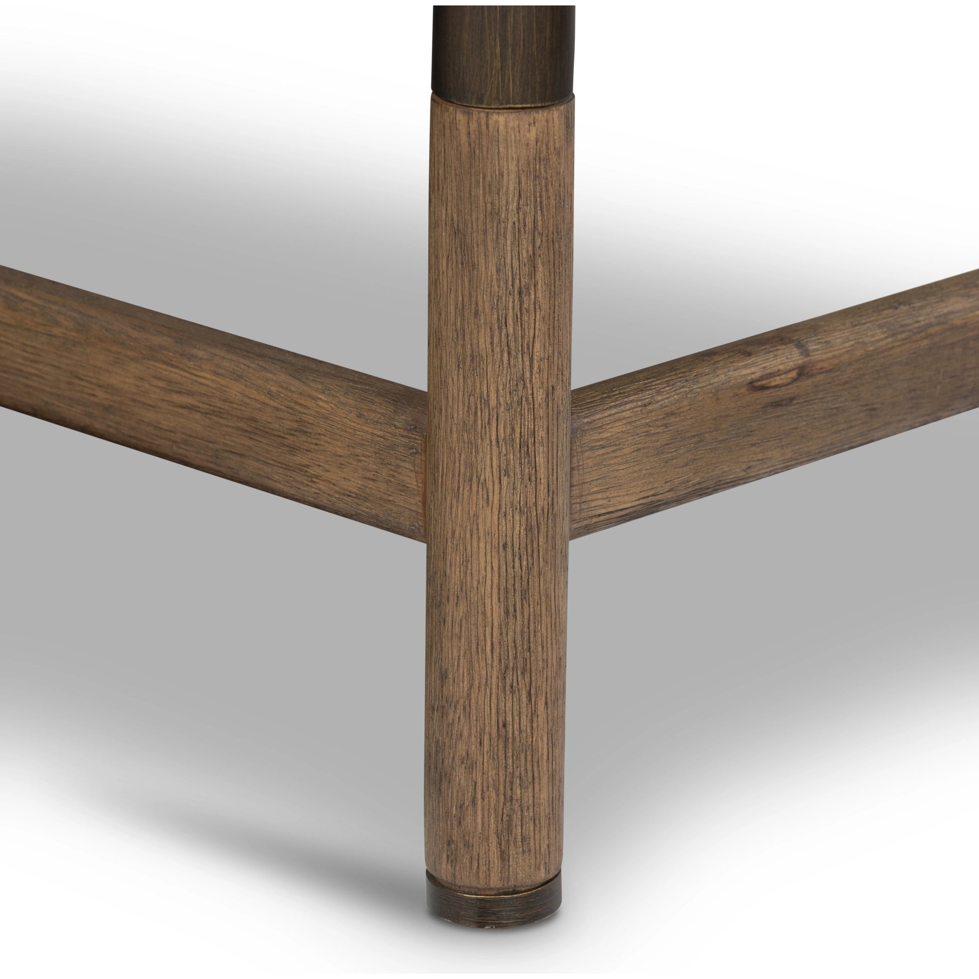 Memphis Chair by Four Hands in gable taupe and distressed natural. Made from 82% polyester, 16% acrylic, 2% wool, solid parawood in a modern style.