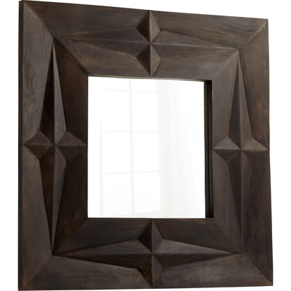 Careta Mirror by Cyan Design in gray. Made from wood, mirrored glass in a eclectic & global style.
