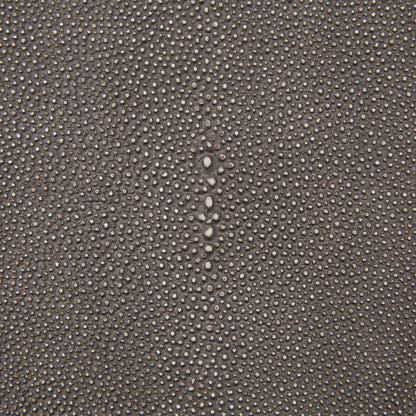 Shagreen Desk by Four Hands in grey shagreen, antique brass and antique brass. Made from faux shagreen, iron in a modern style.