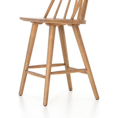 Lewis Windsor Counter Stool by Four Hands. Made from unique in a transitional style.