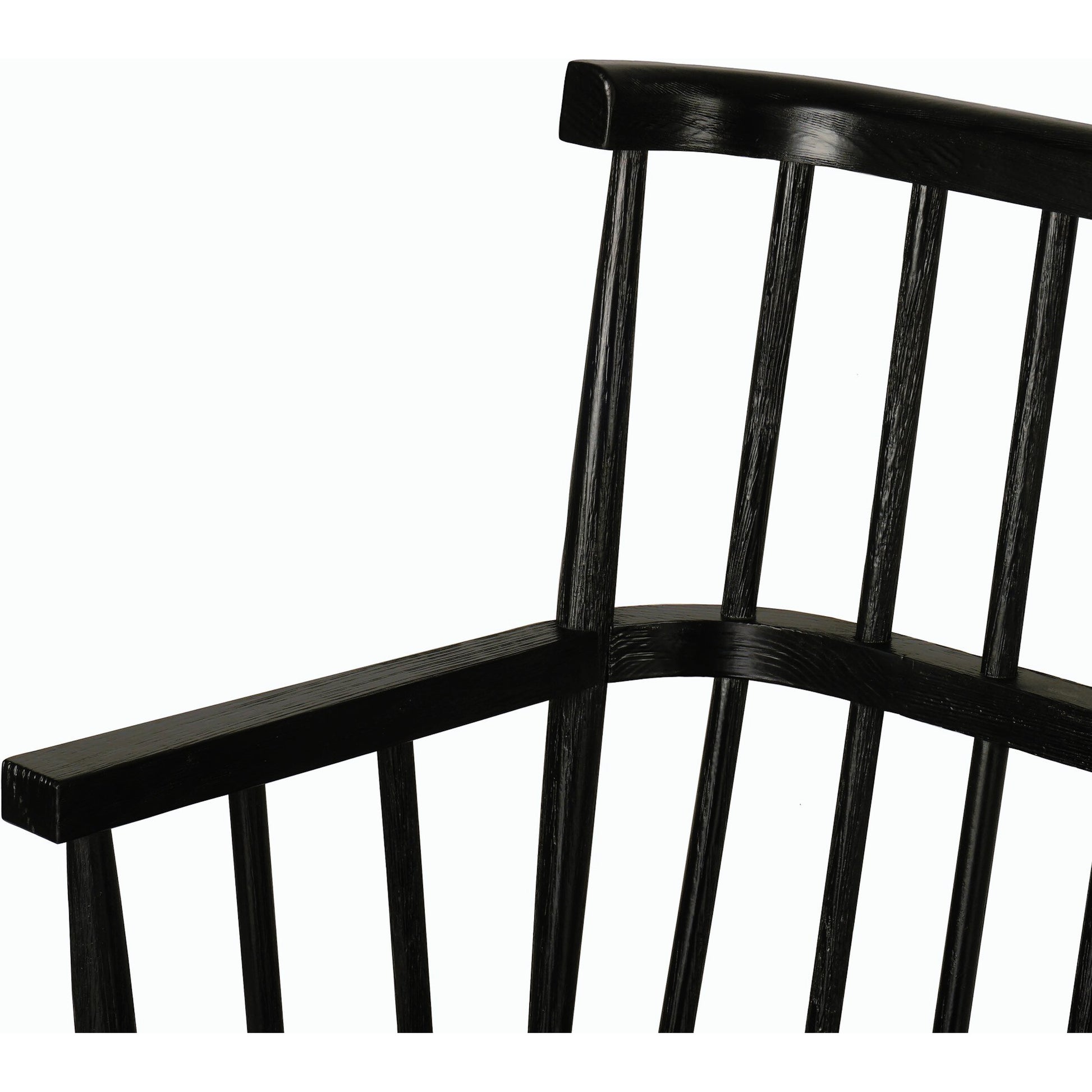 Aspen Bench by Four Hands in matte black. Made from solid beech, beech veneer in a cottage & farmhouse style.