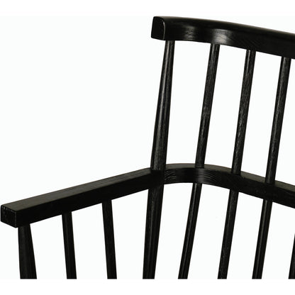 Aspen Bench by Four Hands in matte black. Made from solid beech, beech veneer in a cottage & farmhouse style.