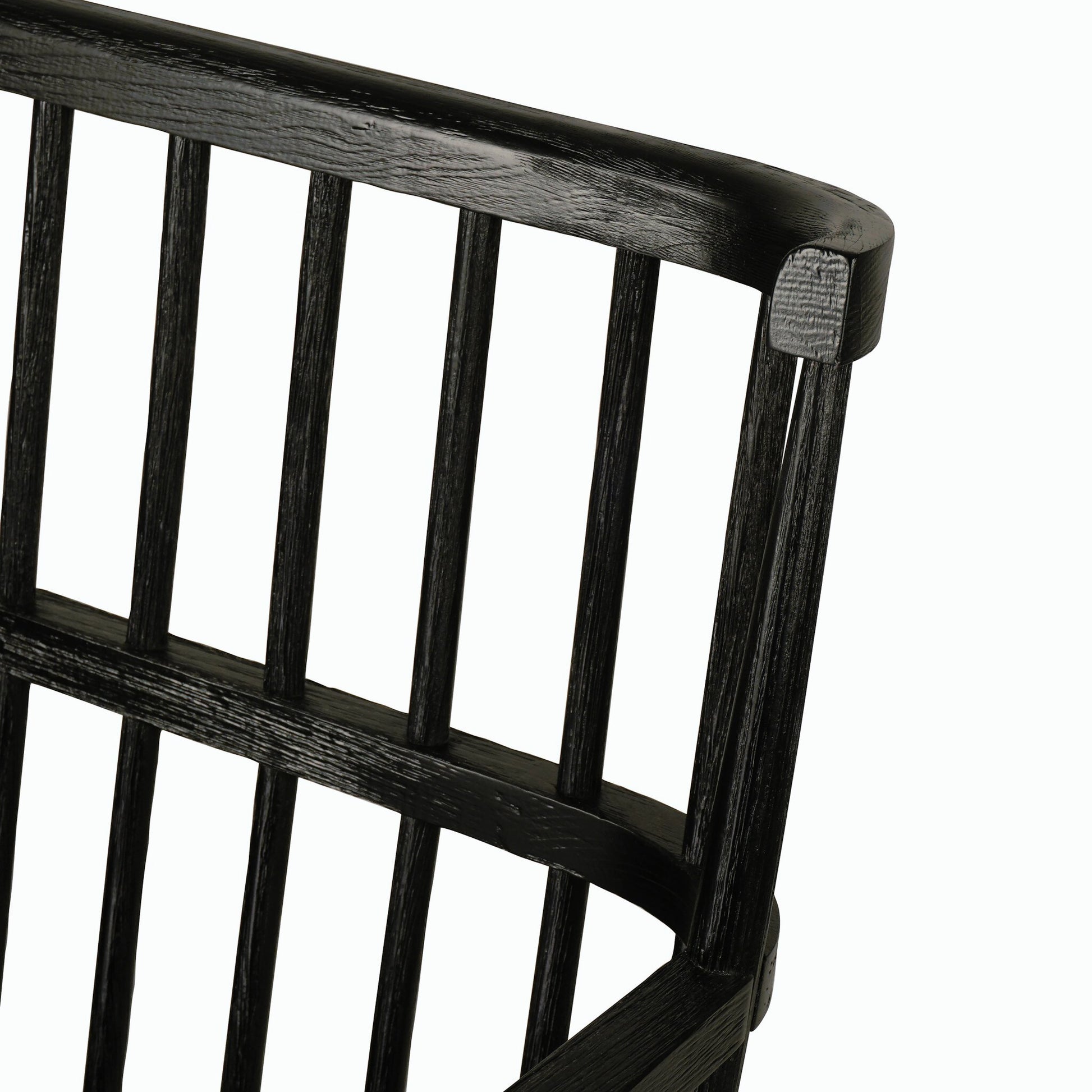 Aspen Bench by Four Hands in matte black. Made from solid beech, beech veneer in a cottage & farmhouse style.