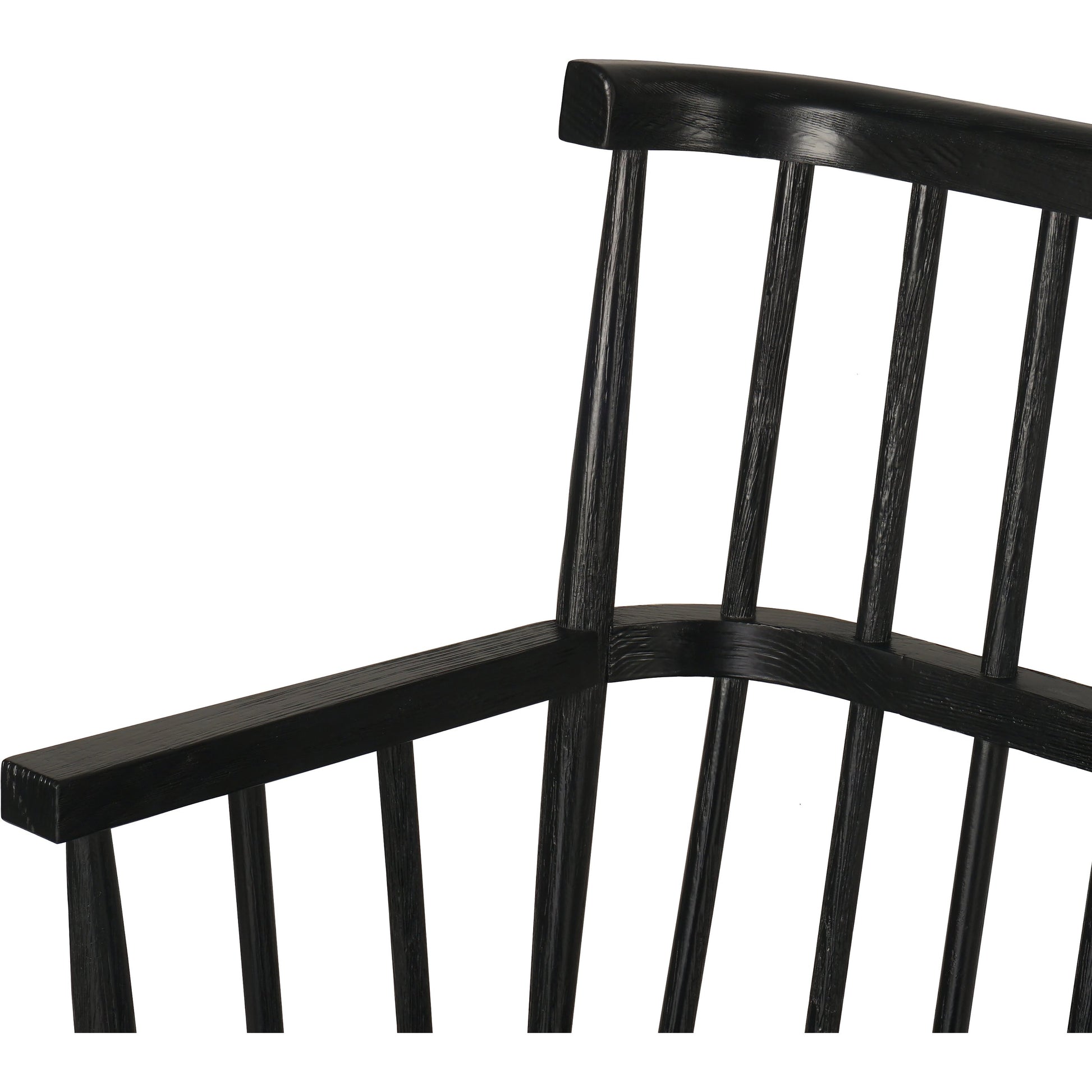 Aspen Bench by Four Hands in matte black. Made from solid beech, beech veneer in a cottage & farmhouse style.