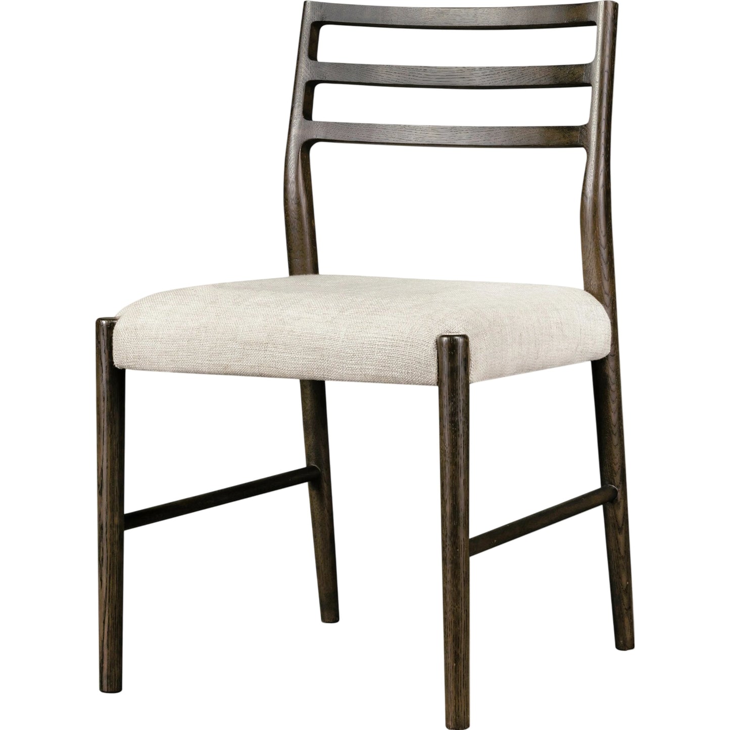 001 SI-1977340 | Primary Silo | Glenmore Dining Chair by Four Hands. Made from 49% viscose (rayon), 22% flax, linen, 18% polyester, 11% cotton, solid oak, 100% polyester in a transitional style.