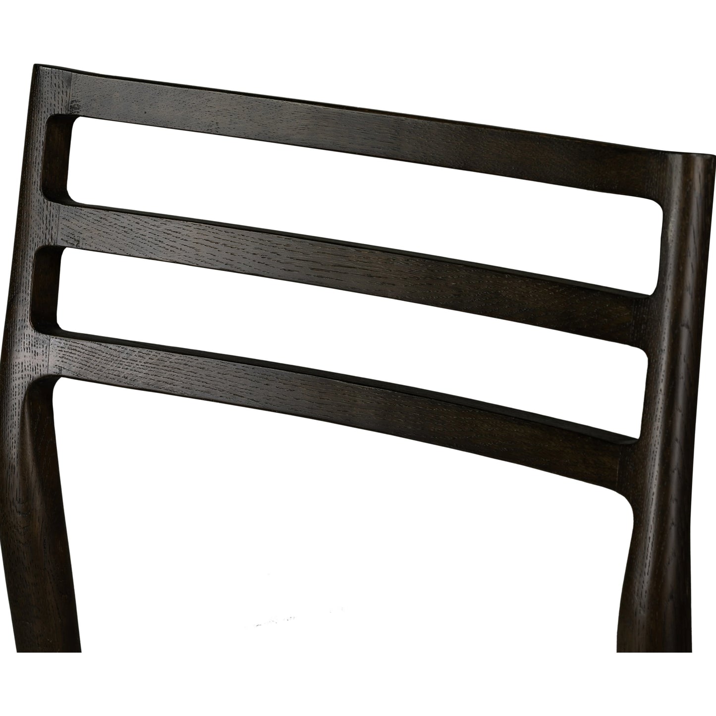 010 SI-1977340 | Closeup | Glenmore Dining Chair by Four Hands. Made from 49% viscose (rayon), 22% flax, linen, 18% polyester, 11% cotton, solid oak, 100% polyester in a transitional style.