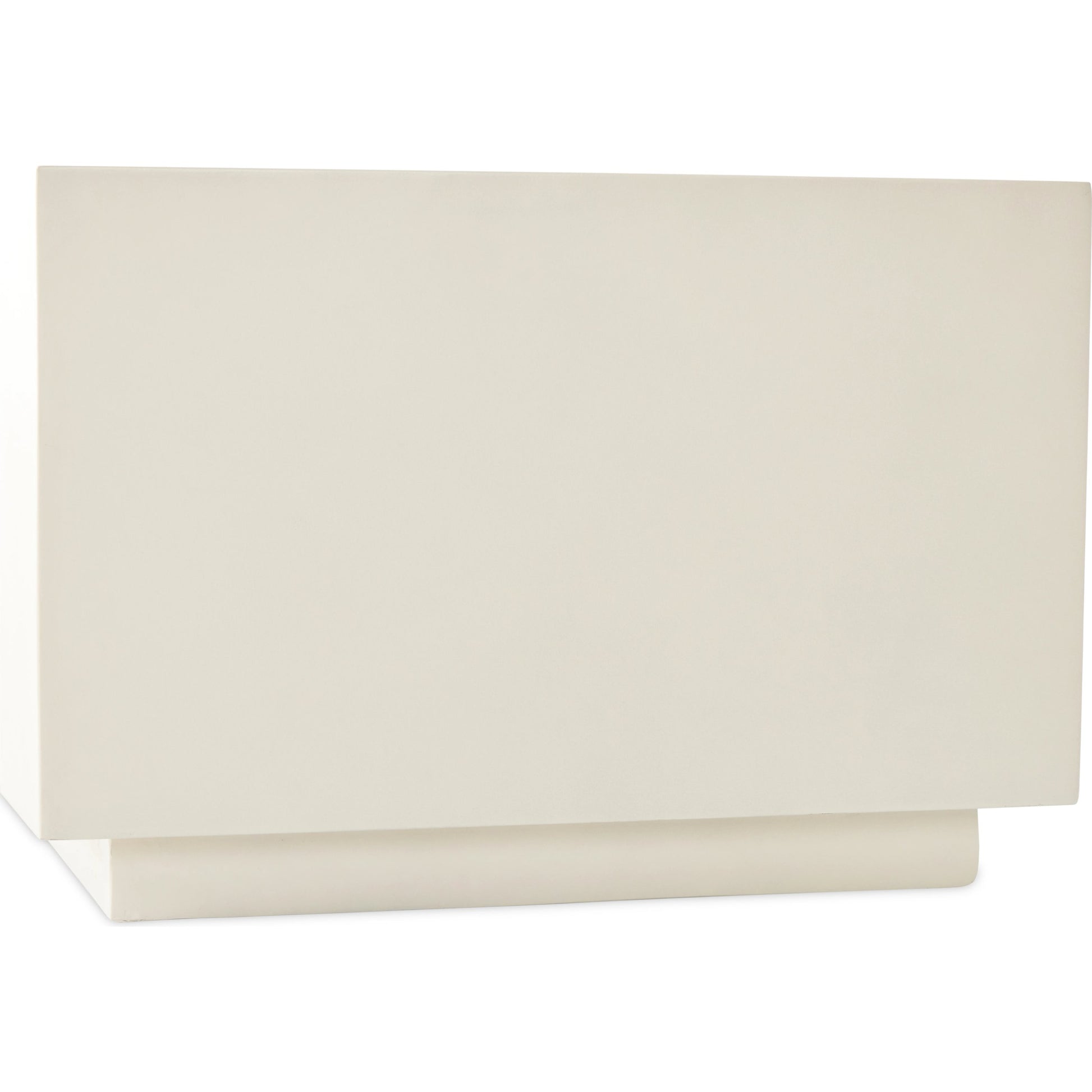 Parish Concrete Cube by Four Hands in white concrete. Made from concrete in a modern style.