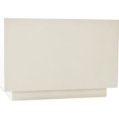 Parish Concrete Cube by Four Hands in white concrete. Made from concrete in a modern style.