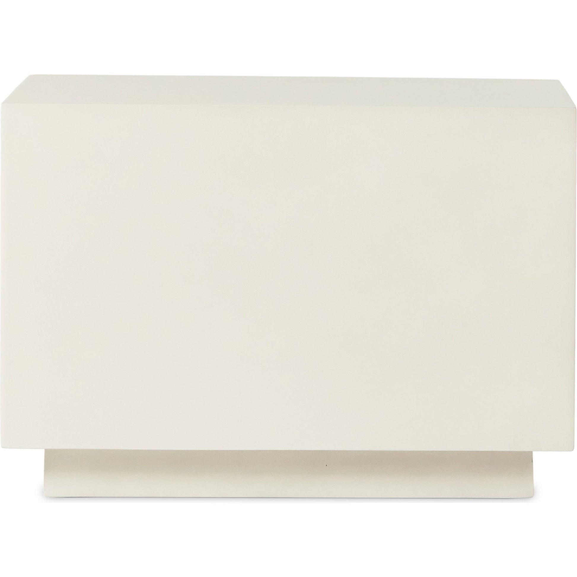 Parish Concrete Cube by Four Hands in white concrete. Made from concrete in a modern style.