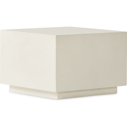 Parish Concrete Cube by Four Hands in white concrete. Made from concrete in a modern style.