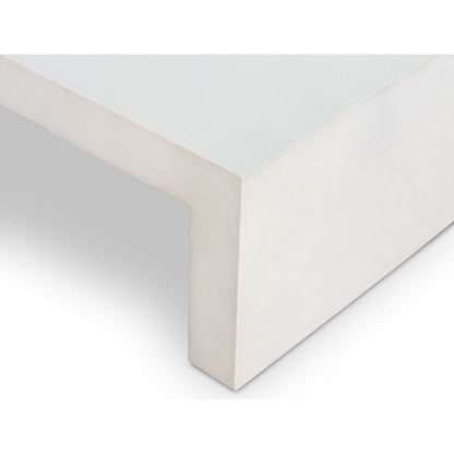 Parish Coffee Table by Four Hands. Made from concrete in a modern style.