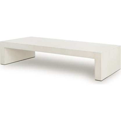 Parish Coffee Table by Four Hands. Made from concrete in a modern style.