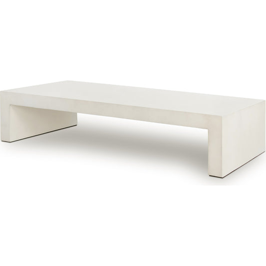Parish Coffee Table by Four Hands. Made from concrete in a modern style.