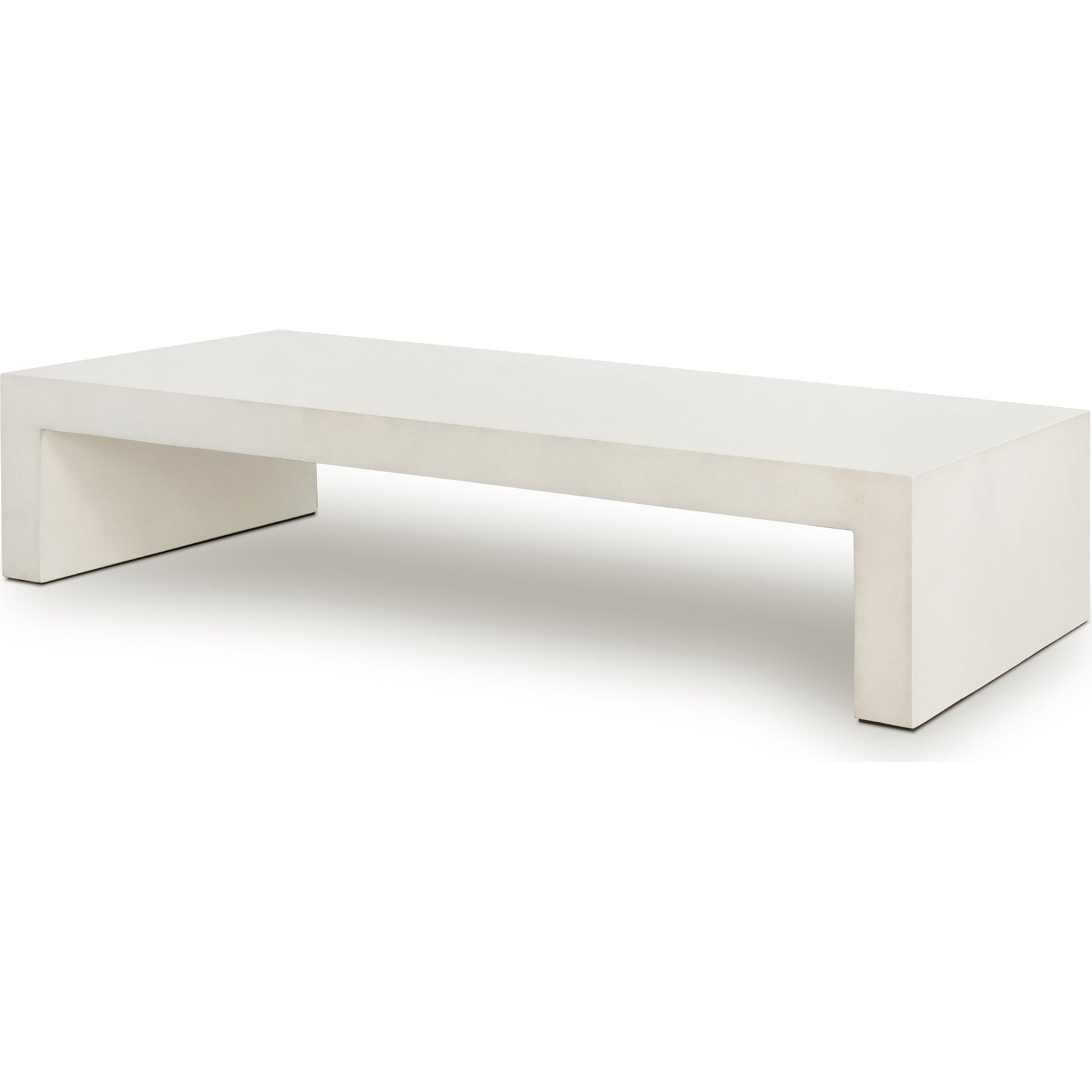 Parish Coffee Table by Four Hands. Made from concrete in a modern style.