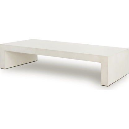Parish Coffee Table by Four Hands. Made from concrete in a modern style.