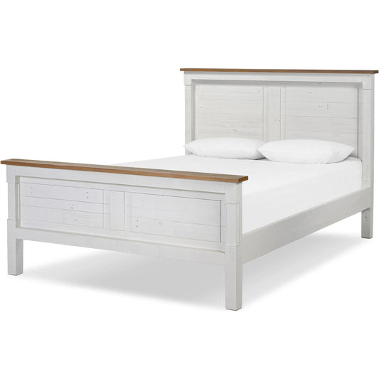 001 SI-2334526 | Primary Silo | Cintra Bed by Four Hands in limestone white. Made from solid mixed reclaimed wood in a unique style.