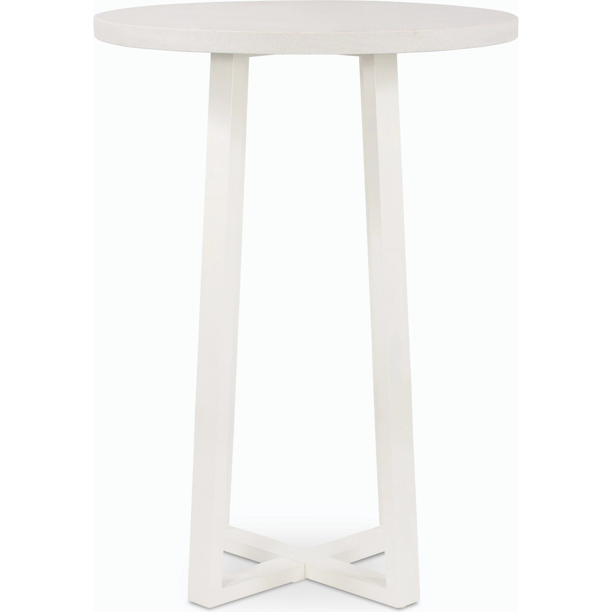 Cyrus Outdoor Bar Table by Four Hands in black and grey. Made from lavastone composite, iron in a modern style.