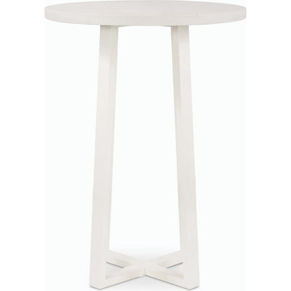 Cyrus Outdoor Bar Table by Four Hands in black and grey. Made from lavastone composite, iron in a modern style.